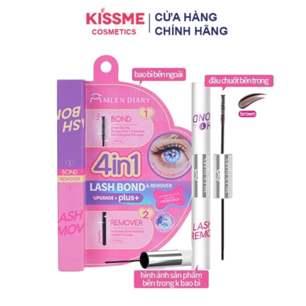 Mascara Keo Dán Mi 2 Đầu 4in1 Mlen Diary 8g