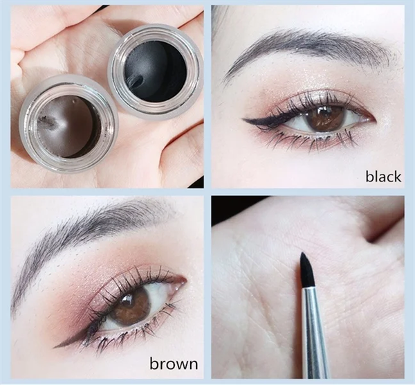 Gel Kẻ Mắt Dạng Hũ Lâu Trôi JudyDoll Eyeliner Gel Kèm Cọ