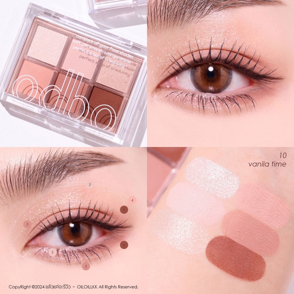 Phấn Mắt 6 Ô Odbo Signature Eyeshadow Palette