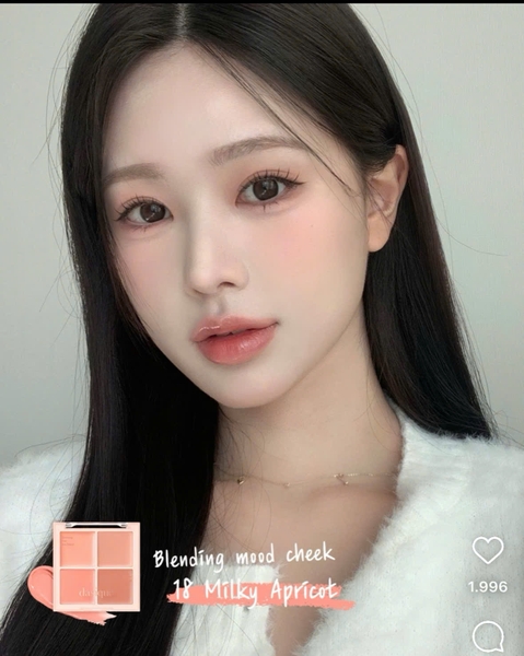 Má Hồng Kem 4 Ô Dasique Blending Mood Cheek Màu 18 19