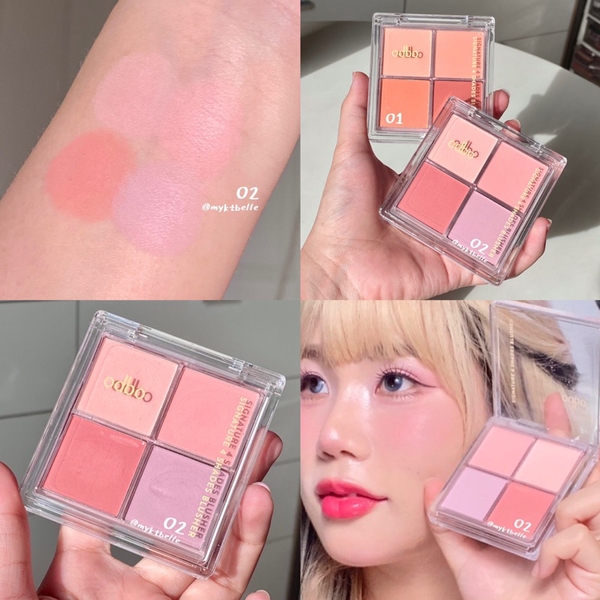 Phấn Má 4 Ô Odbo Signature 4 Shades Blusher