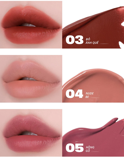 Son Kem Lì Bền Màu, Lâu Trôi Merzy Puffer Velvet Tint 3.7g