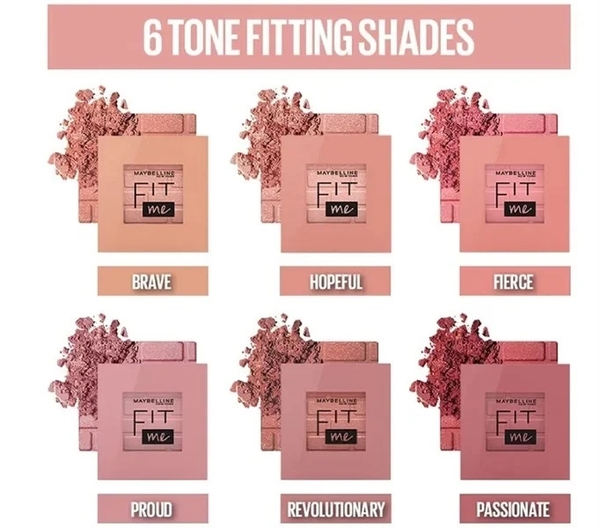 Phấn Má Hồng Mịn Lì Chuẩn Màu Maybelline Fit Me