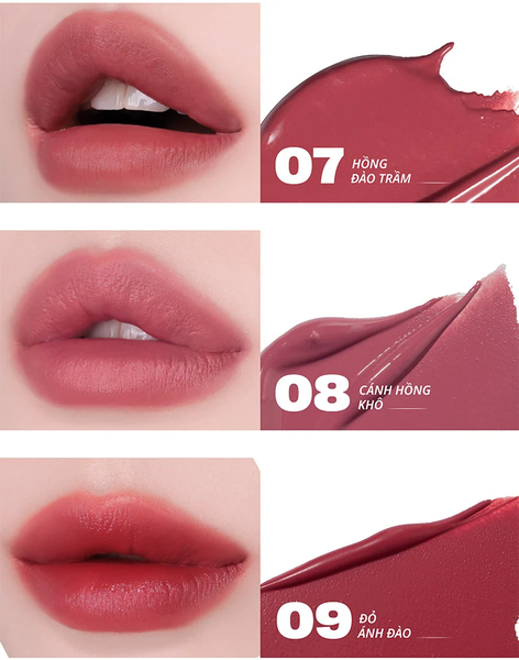 Son Kem Lì Bền Màu, Lâu Trôi Merzy Puffer Velvet Tint 3.7g