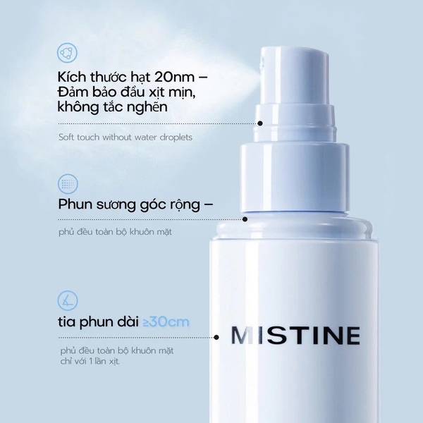 Xịt khóa nền Mistine xanh dương