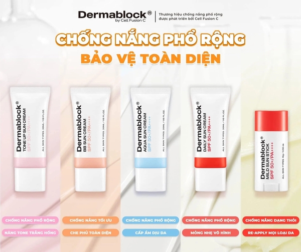 Kem chống nắng phổ rộng cho da nhạy cảm Dermablock Sun Cream SPF50+ PA++++