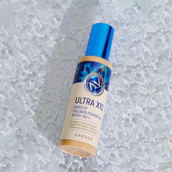 Kem Nền Collagen Ultra x10 Cover Up Enough SPF50+ Pa+++ 100ml