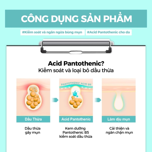 Kem dưỡng Numbuzin Pantothenic B5 Active Soothing Cream