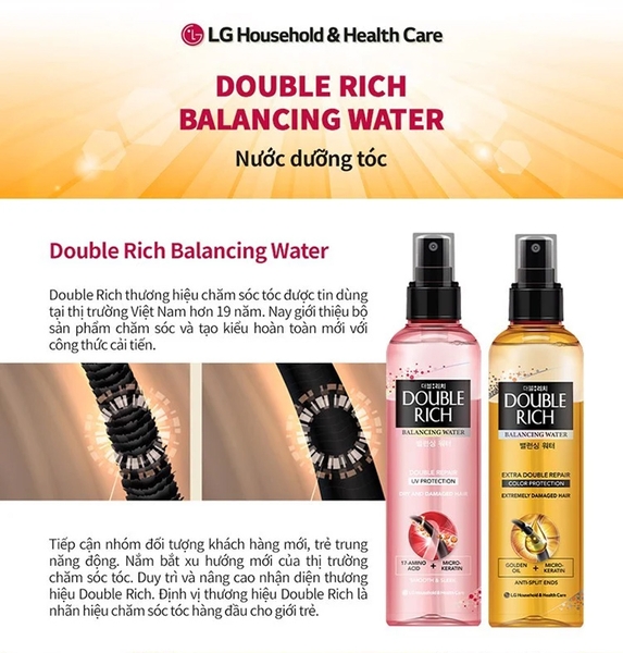 Nước Xịt Dưỡng Tóc Double Rich 250ml