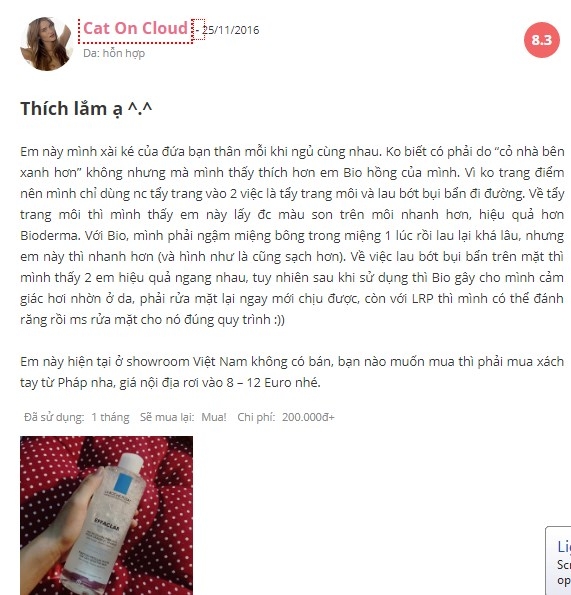 Nước tẩy trang La Roche Posay Micellar Water