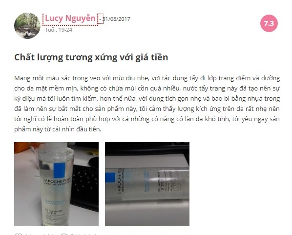Nước tẩy trang La Roche Posay Micellar Water