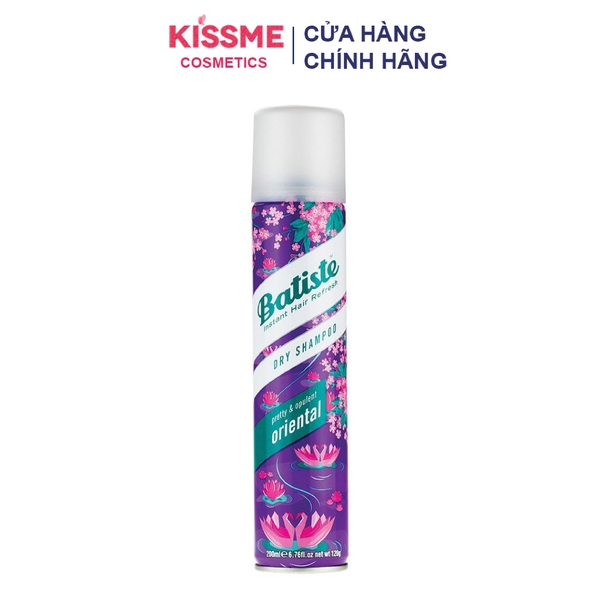Dầu Gội Khô Giúp Làm Sạch, Tóc Bồng Bềnh Batiste Dry Shampoo 200ml