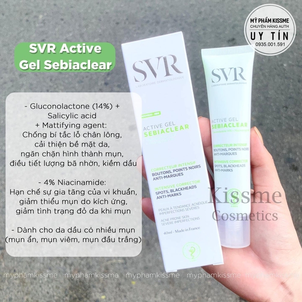 Kem Dưỡng SVR Sebiaclear Active 40ml
