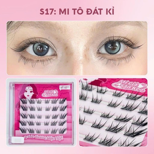 Mi giả có sẵn keo Lookme star
