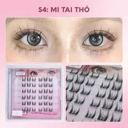 Mi giả có sẵn keo Lookme star