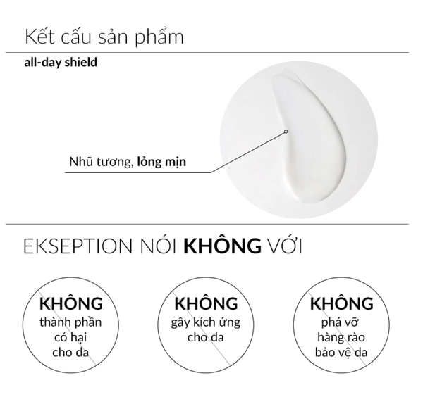 Kem chống nắng ngăn lão hóa Ekseption All Day Shield