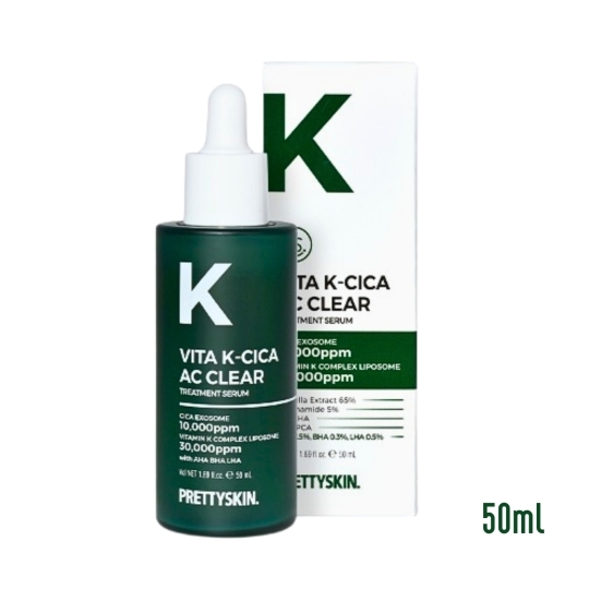 Serum phục hồi da dầu mụn PrettySkin Vita K-Cica AC Clear Treatment Serum 50ml