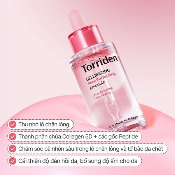 Serum Torriden hồng Cellmazing Pore Perfecting Ampoule 30ml
