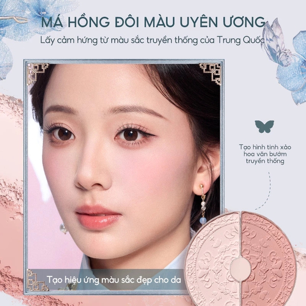 Phấn má hồng Flower Knows Butterfly Cloud Collar