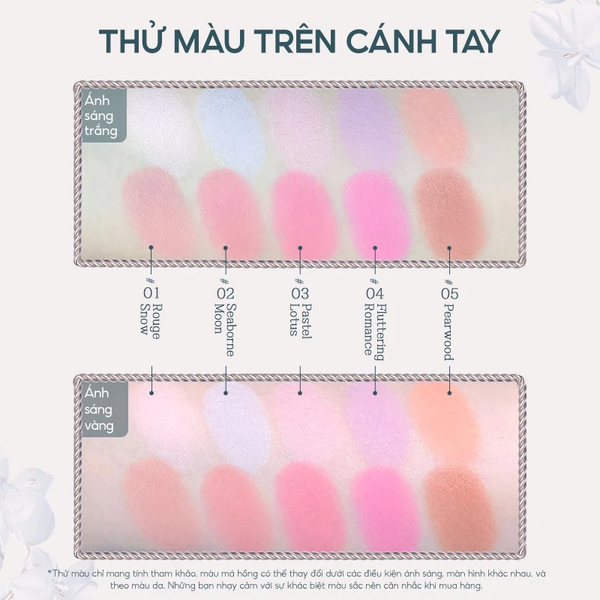 Phấn má hồng Flower Knows Butterfly Cloud Collar