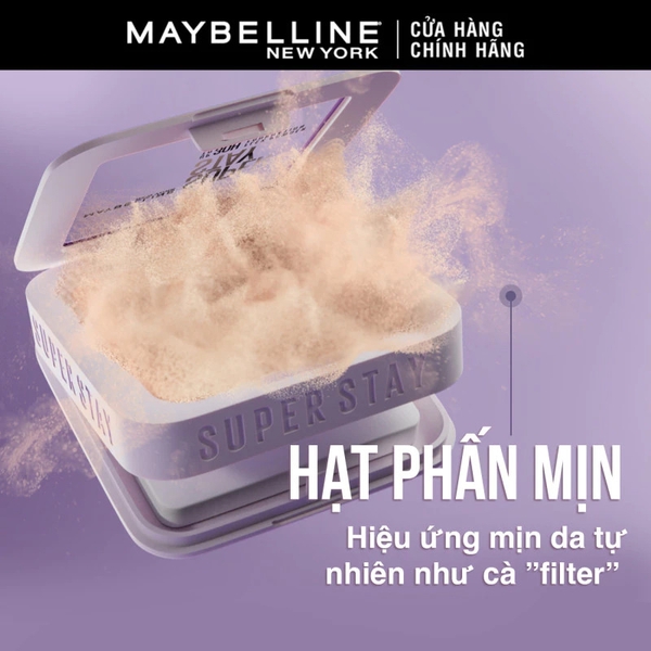 Phấn Phủ Nền Che Phủ Mịn Lâu Trôi Kiềm Dầu Maybelline SuperStay 30H