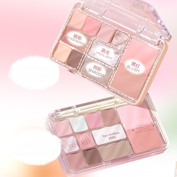 Phấn mắt 12 ô GOGO TALES Heart Racing Comprehensive Power Platte