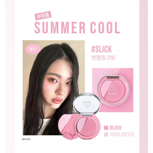Phấn Má Hồng 3CE Blushlighter + Cọ