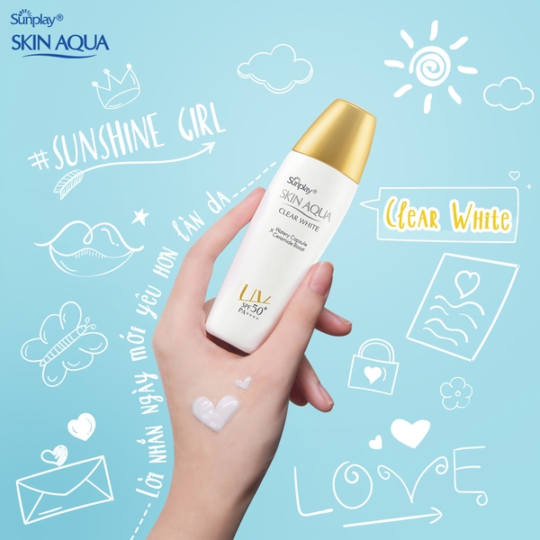 Sữa Chống Nắng Da Nhạy Cảm Sunplay Skin Aqua Clear White SPF50+/PA++++