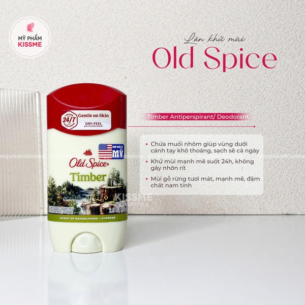 Sáp Khử Mùi Giảm Tiết Mồ Hôi Old Spice