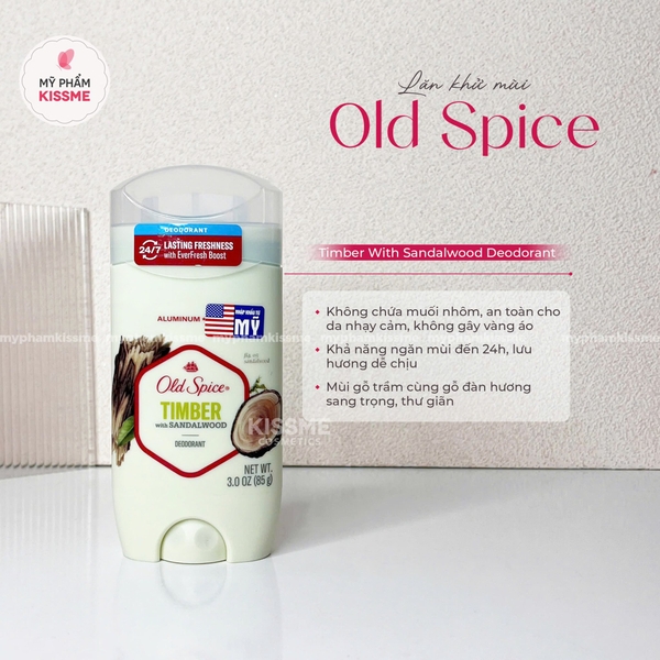 Sáp Khử Mùi Giảm Tiết Mồ Hôi Old Spice