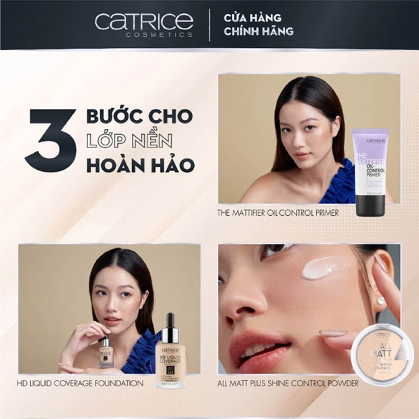 Phấn Phủ Kiềm Dầu Che Phủ Tốt Catrice All Matt Plus Shine Control Powder 10g