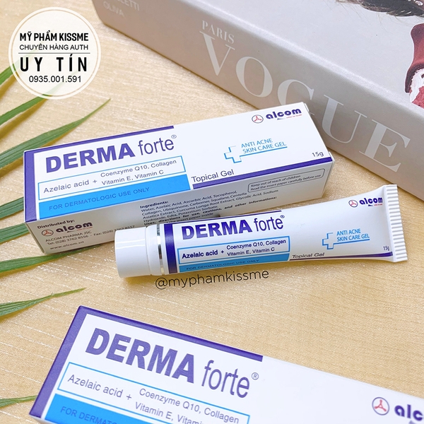 Gel trị mụn, mờ thâm Derma Forte 15g