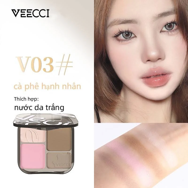 Phấn Tạo Khối & Bắt Sáng Veecci Tự Nhiên, Lâu Trôi 8g