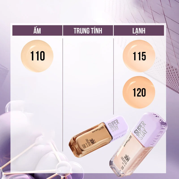 Kem nền che phủ cao Maybelline Super Stay Up To 30H Lumi Matte Foundation