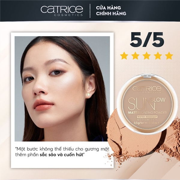 Phấn Tạo Khối Catrice Lâu Trôi Sun Glow Matt Bronzing Powder