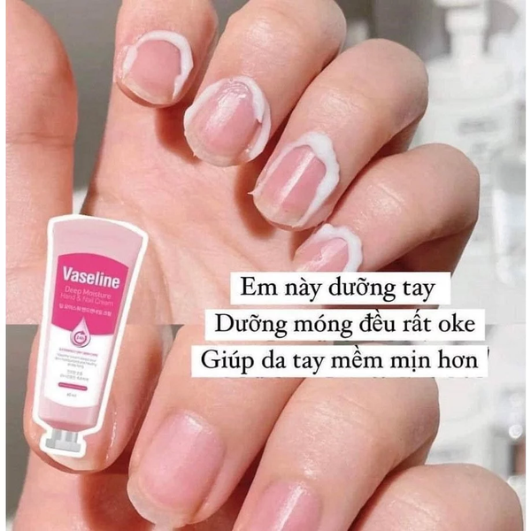 Kem dưỡng tay và móng Vaseline Deep Moisture Hand & Nail Cream 60ml