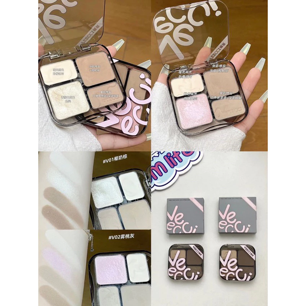 Phấn Tạo Khối & Bắt Sáng Veecci Tự Nhiên, Lâu Trôi 8g