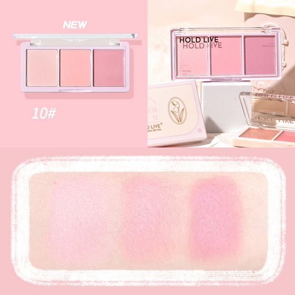 Bảng Phấn Má 3 Ô Hold Live Secret Garden Blush