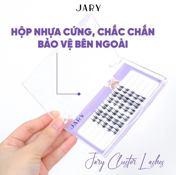 Lông Mi Cụm Tự Nhiên Jary Cluster Lashes - Hộp Nhựa 5 Hàng