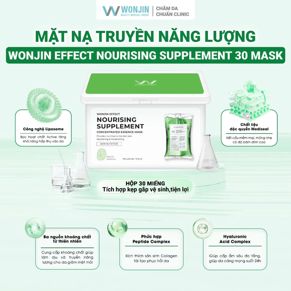 Mặt nạ dưỡng da Wonjin hộp 30 miếng