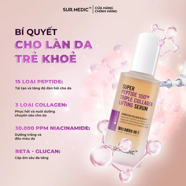 Serum tái tạo Phục Hồi Da Sur.Medic Peptide