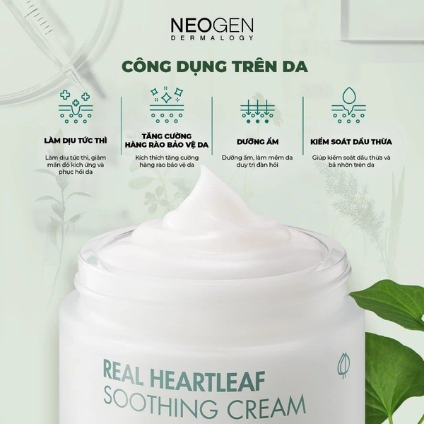 Kem dưỡng cấp ẩm làm dịu Neogen diếp cá