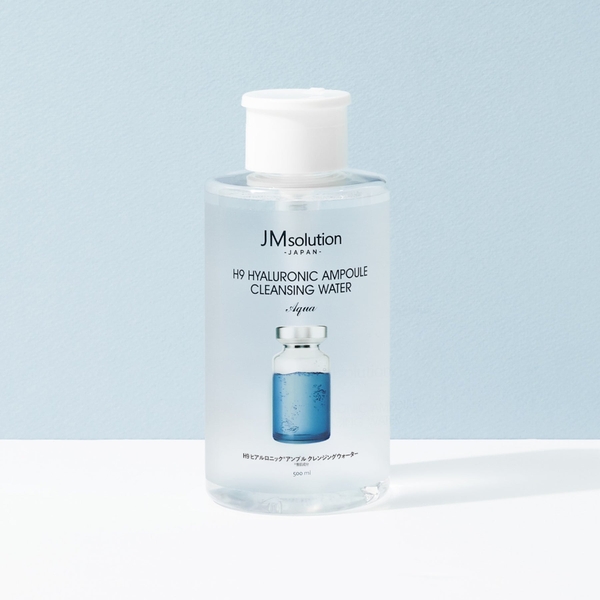 Tẩy trang Da Nhạy Cảm JM Solution Cleansing Water H9 Hyaluronic Ampoule