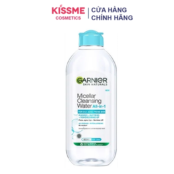 Hàng nhập khẩu Nước Tẩy Trang làm Sạch Sâu Garnier Micellar Cleansing Water 400ml