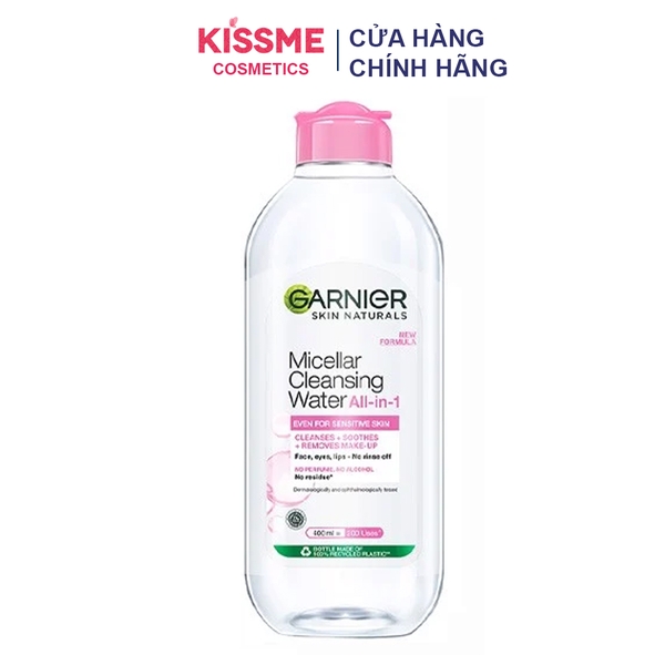 [Hàng nhập khẩu] Nước Tẩy Trang làm Sạch Sâu Garnier Micellar Cleansing Water 400ml