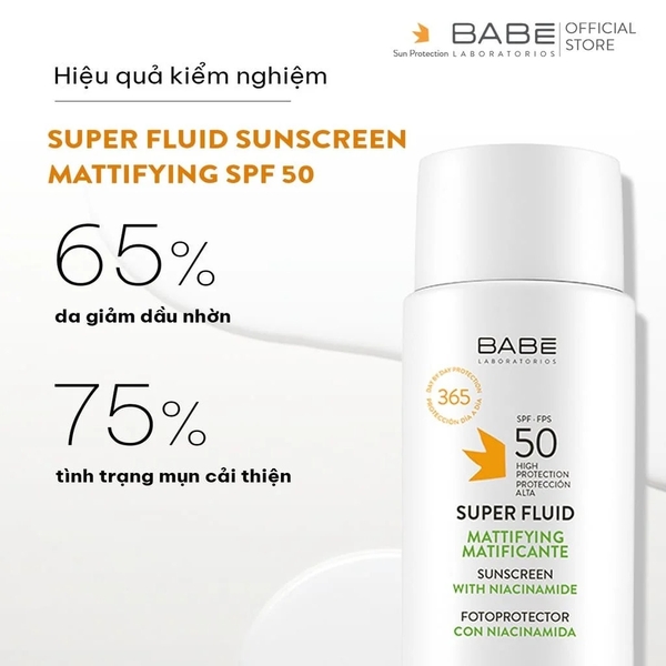 Kem chống nắng BABE Super Fluid