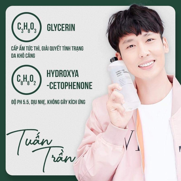 Nước tẩy Trang Thông Minh Caryophy Không chứa Cồn Smart Cleansing Water