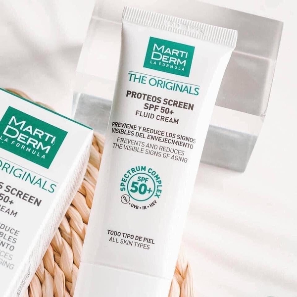 (Hàng nhập khẩu) Kem Chống Nắng MartiDerm The Originals Proteos Screen SPF50+ Fluid Cream 40ml