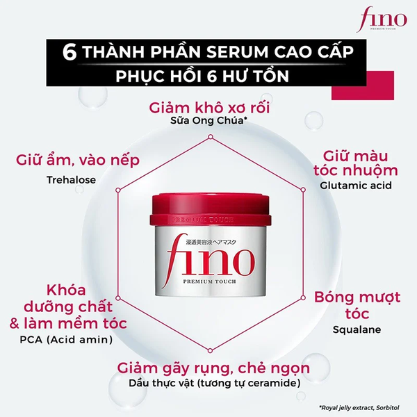 Kem ủ tóc phục hồi Fino Premium Touch 230g