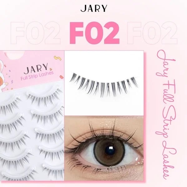 Lông Mi Giả Gân Trong Jary Full Strip Lashes